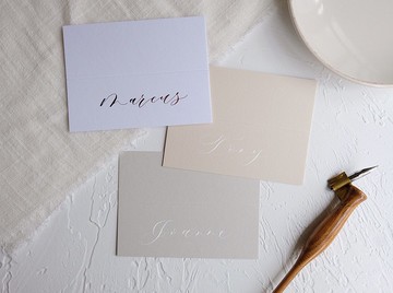 【客製化禮物】cottontail 西洋書法 宴會 婚禮 活動 名牌名片