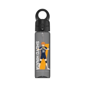 磁吸水壺 AquaStand Tritan 800cc - 附吸管 黑 - 排球少年 Haikyu!! - 日向翔陽