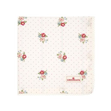 丹麥GreenGate Eja white 蕾絲餐巾布