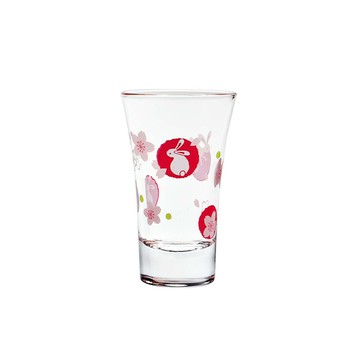 日本Toyo-Sasaki｜招福清酒杯(丸紋兔&櫻花) 100ml