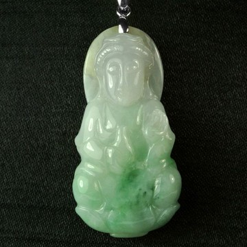 晉佳珠寶 Gemdealler Jewellery 觀音翡翠 K金墜飾 天然緬甸A貨