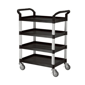 華塑DIY標準四層推車/RA-808I/85x48x108cm/黑色