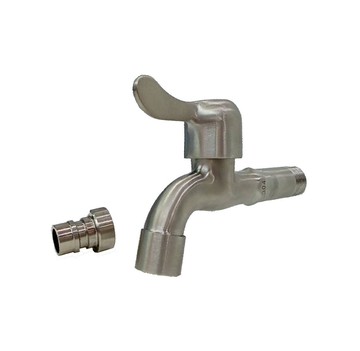 奧汀不銹鋼 拉絲紋長栓1/2" 附洗衣機轉接頭/CZ-31103