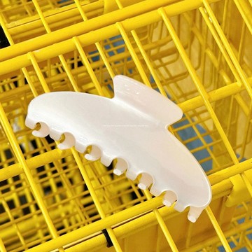 RIRI Shop｜隔日到貨｜IG博主同款 珠光白百搭簡約髮夾 醋酸抓夾