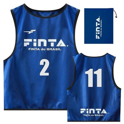 フィンタ（FINTA）　FT6513　2100　ブルー　サッカー　ビブス（10枚セット NO2-11付き）　20SS