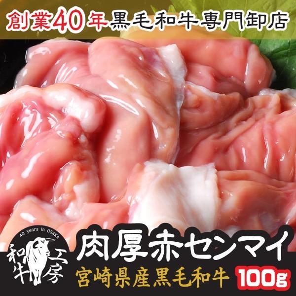 センマイ 肉 ホルモン 鍋 A5 宮崎県産 黒毛和牛 肉厚 赤センマイ ギアラ 100ｇ もつ煮 どて煮 