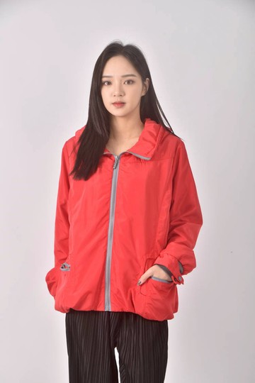 (M) giammy棉質連帽紅色外套