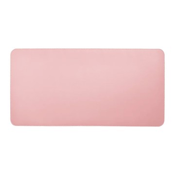 寬版皮革粉彩桌墊 - 粉色  80 x 40 厘米  粉色的  1個
