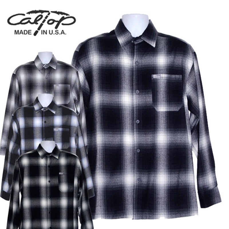 CalTop(キャルトップ・カルトップ】 OMBRE CHECK L/S SHIRTS オンブレ