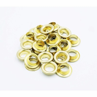 ハトメ No.23　ビンテージブラス(真鍮無垢)　50個入り　内径約9mm