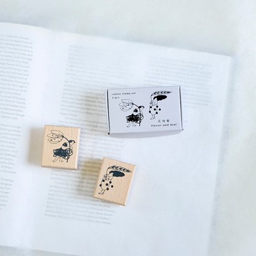 花和葉 木印章2入組合 | dodolulu