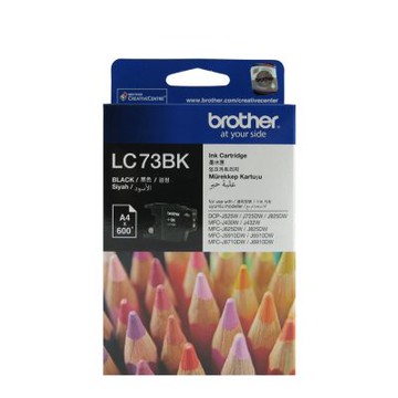 【Brother 兄弟】LC73-BK 原廠黑色墨水匣