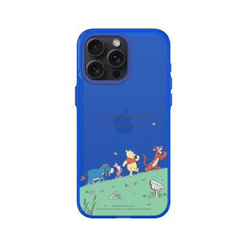 iPhone 15 Pro Max Clear 激光藍 - 迪士尼-小熊維尼 Disney Winnie The Pooh - 與朋友一起冒險