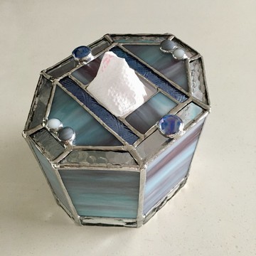 捲紙盒藍紫灰灣景