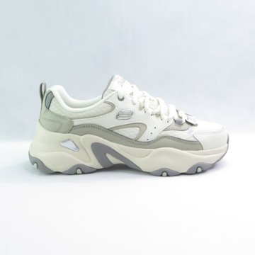 Skechers 150521STOL 女休閒鞋 D LITES 5.0 老爹鞋 厚底 米/灰【iSport愛運動】
