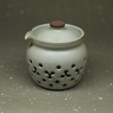 禪風 粉青釉 雙層防燙 簡約泡茶器 手作陶藝 茶道具