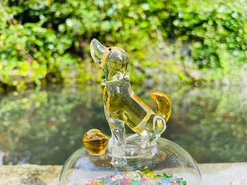 水晶玻璃 蘋果 水晶鑽 平安賺 狗來富 元寶