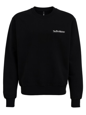no problemo sweatshirt with logo