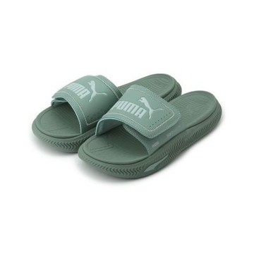 PUMA SOFTRIDEPRO SLIDE 24 V 魔鬼氈拖鞋 綠 395431-12 男鞋