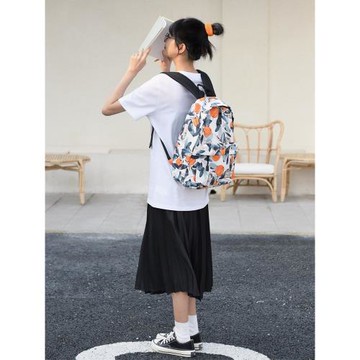 Forever cultivate初中女生書包韓版校園大容量印花旅行雙肩背包