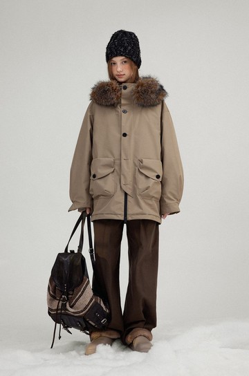 北歐冬季 山系90白鴨絨 可拆卸內膽羽絨服