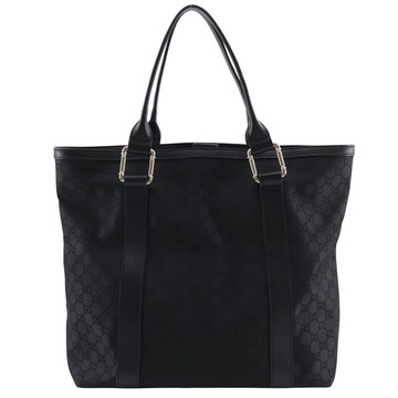 [日本直送] Gucci GG 托特包 Outlet 341536 尼龍帆布黑男女通用 [二手]