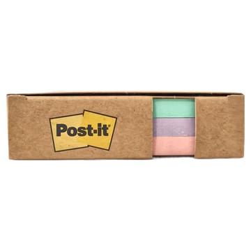 3M Post-it 利貼 狠黏 環保橫格便條紙 101 x 101mm  粉嫩色系  210張  1盒