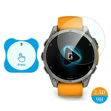 【自動定位9H鋼化膜】適用 Garmin Fenix 8 47mm AMOLED 專用 手錶 抗刮 防指紋 保護貼