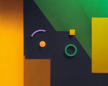 繽紛色彩多形狀簡約耳環