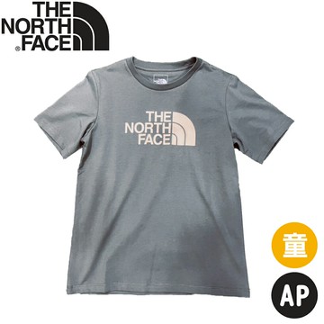 【The North Face 童 LOGO短袖棉T AP《鴨綠色》】8DCP/登山/圓領T/短T/童T