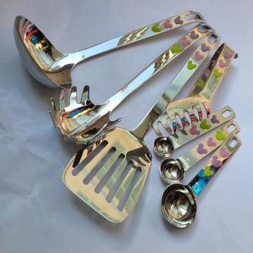 日本高檔進口食品不銹鋼餐具湯勺勺子炒菜鏟子面包夾子撈面勺量勺