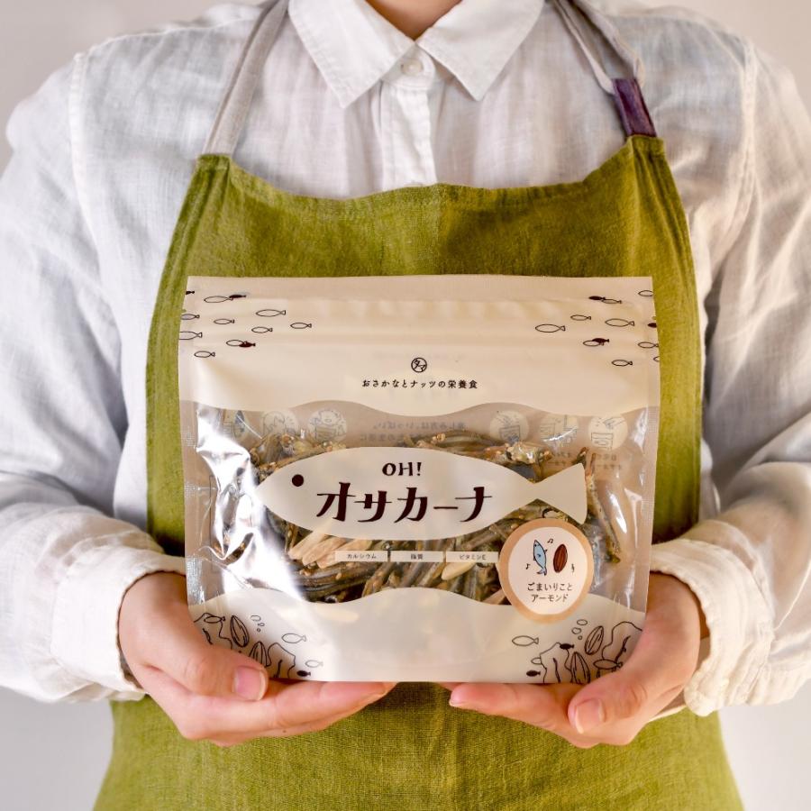 ＯＨ！オサカーナ 100g いりこ 小魚 アーモンド アーモンドフィッシュ キャンプ飯 片口 イワシ ポイント消化 おやつ おつまみ 送料無料