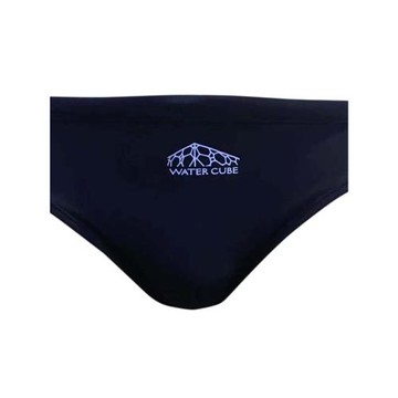 水立方浩沙男三角游泳褲黑色深藍色競賽訓練兒童青少年成人高彈