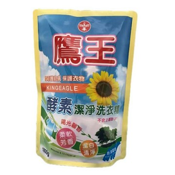 鷹王 酵素潔淨洗衣精補充包(1800g/包) [大買家]