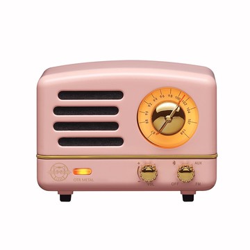 ├登山樂┤OTR Metal 經典復刻藍芽音響收音機-粉色 # MW-2AI-PINK