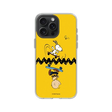 iPhone 15 Pro Max Clear 透明 - 史努比 Snoopy - 一起玩滑板吧！