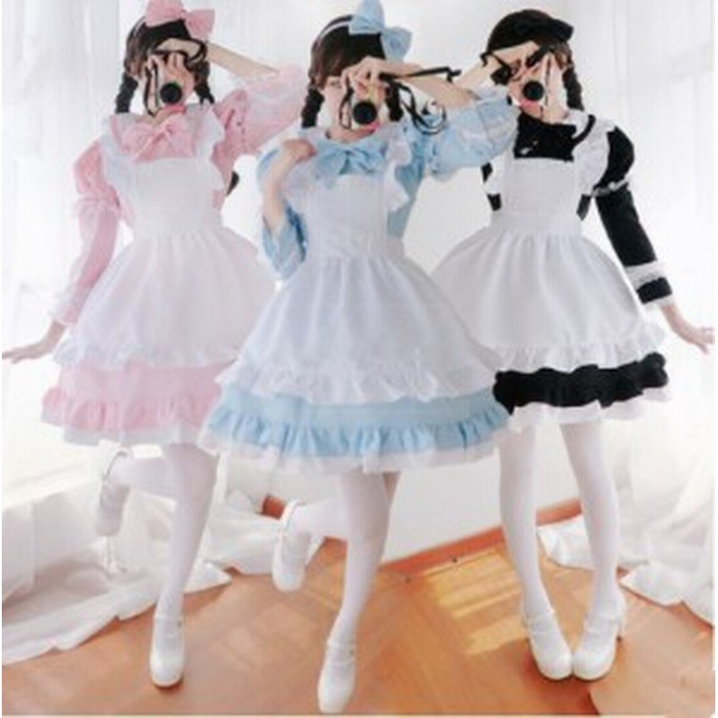 ロリータ衣装 仮装 大人用 レディース メイド服 コスチューム コスプレ パーティー 2way 長袖 半袖 イベント ドレス ハロウィン 通販 Lineポイント最大1 0 Get Lineショッピング