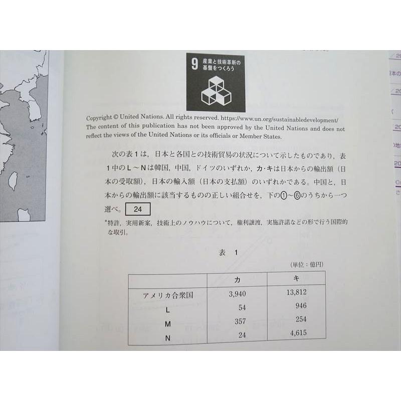 UT37-051 ベネッセ 共通テスト対策実力完成 直前演習 地理B 60分x6 2022 問題 解答付計2冊 21 S1B