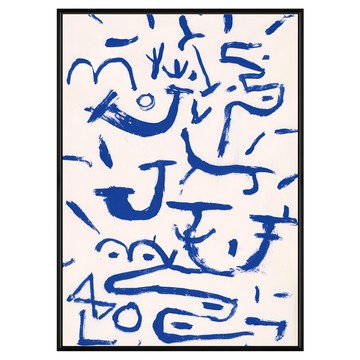 菠蘿選畫所 保羅・克利 匍匐者與攀爬者II AVAR4632B  59.4 x 42cm  黑色