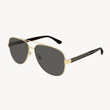 GUCCI｜GG0528S-006 飛行員金屬太陽眼鏡【葛洛麗雅眼鏡】