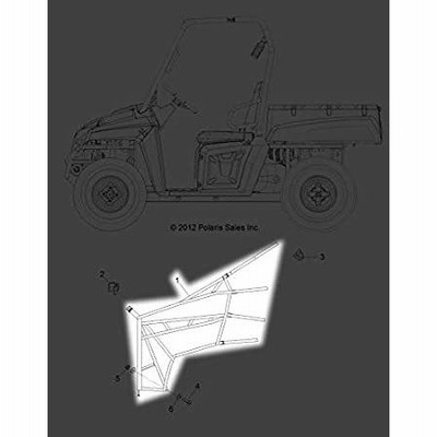 Polaris 2011-2014 レンジャーネットサイド 2685121 OEM。