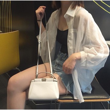 韓國新款女裝寬松百搭雪紡衫防曬衣上衣女外搭外套女蝙蝠袖開衫潮