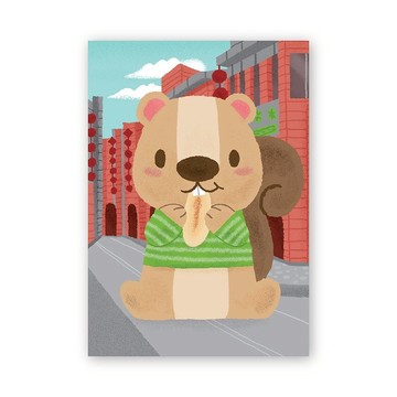 [Poca] 臺式點心明信片：牛舌餅（編號19）