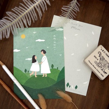 明信片-媽媽,謝謝你