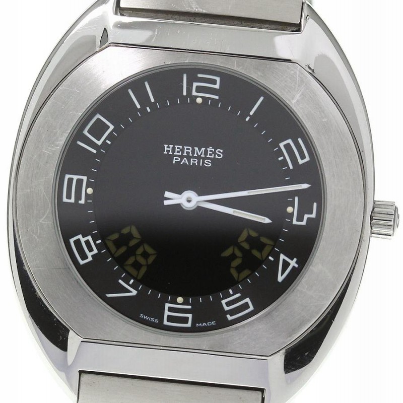 HERMES】エルメス エスパス ES1.710 クォーツ メンズ_735626