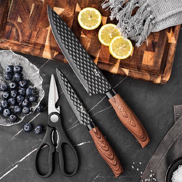 [品毅]樂美雅黑傑克廚房刀具三件組(剪刀)