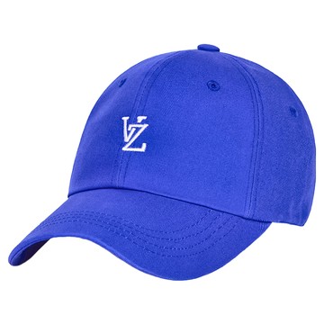 VARZAR 字母組合圖案柔軟寬鬆棒球帽  藍色  F