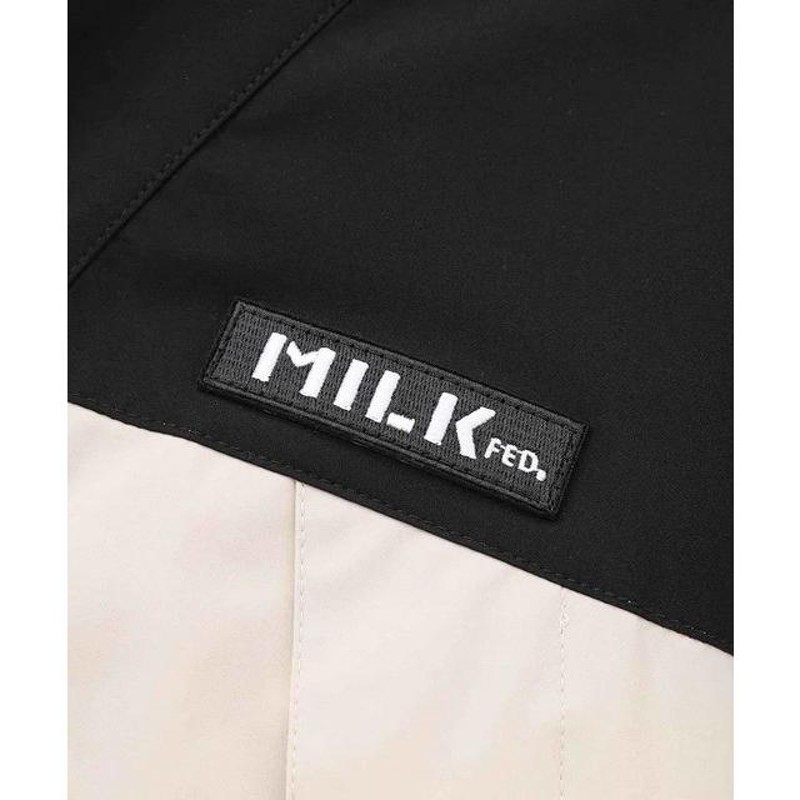 ミルクフェド MILKFED. BACK LOGO BICOLOR MOUNTAIN PARKA