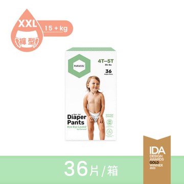 【Parasol】Clear + Dry™新科技水凝果凍褲-工藝升級版 6號/XXL 禮盒組 (36片)紙尿褲/褲型尿布/厚磅/舒緩/過敏/瞬吸/親膚