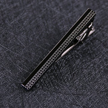 啞光黑色韓版領帶夾 男士商務職業簡約小領夾別針夾子卡子禮盒裝